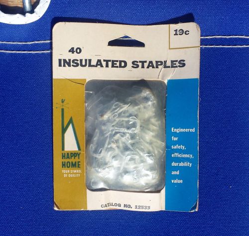Vintage WOOLWORTH&#039;S 40ct Pack of Insulated Staples 290J-P1 Antique Collectible