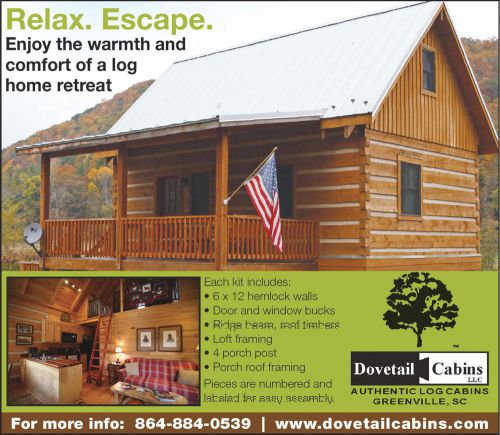 Appalachian Dovetail Log Cabin Kit 18&#039;x26&#039; Hemlock Timbers