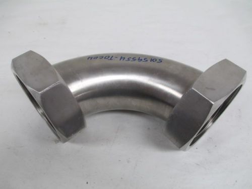 New waukesha 3in 90 deg stainless sanitary pipe elbow d211454 for sale