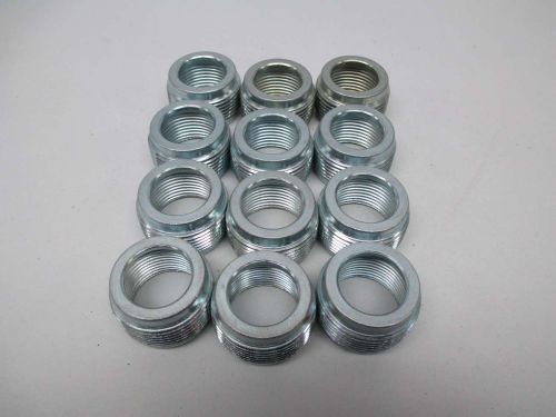 LOT 12 NEW CROUSE HINDS RE43 PIPE REDUCER FITTING 1-1/4X1IN D363728