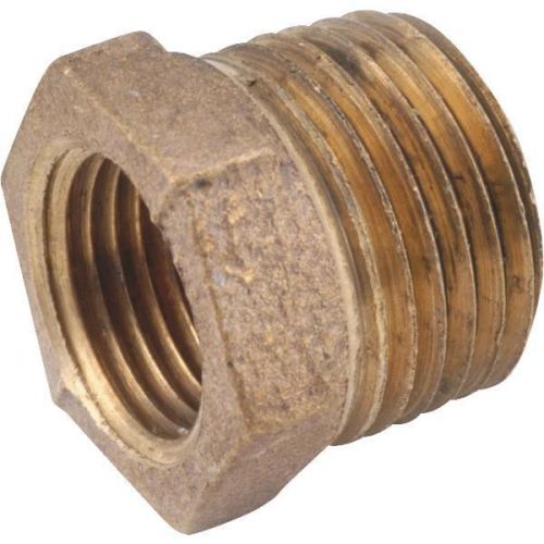 Anderson metals corp inc 738110-0802 red brass bushing-1/2x1/8 brass bushing for sale