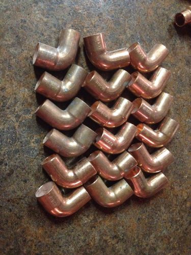 3/4 - 1/2 &#034; copper elbow  fittings for sale