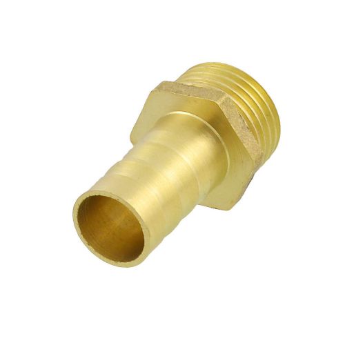 Brass 14mm barb x 4/5&#034; male thread straight coupler for water air hose for sale