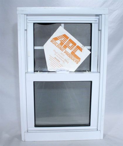 Apc vinyl replacement double hung swiggle insulated glass tilt 17 x 28 window for sale