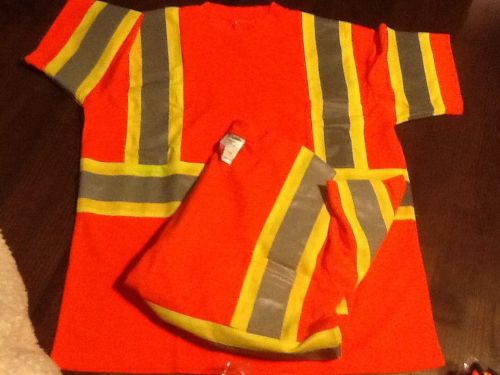 2 BRAND 3XLARGE SIZE NEW SURVEYORS TRAFFIC SAFETY T-SHIRTS POLYESTER BREATHABLE