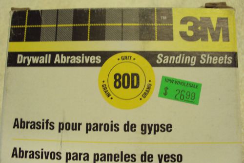 369 Pcs. 80 Grit 3M &amp; Marshalltown Drywall Sandpaper Sheets. BARGAIN !!