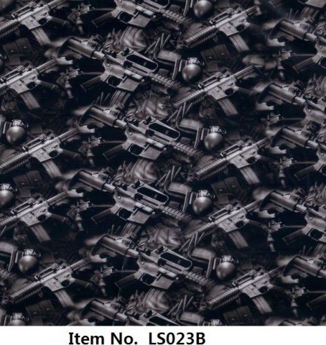 Guns N Grenades M16 Hydrographic Water Transfer Printing Dip Film  LS023B 50 CM
