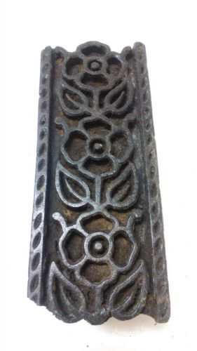 vintage big size hand carved pretty 3 small flower textile printing block/stamp