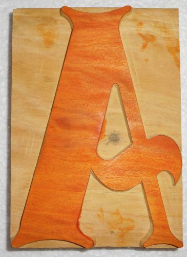 Letterpress Letter &#034;A&#034; Wood Type Printers Block Typography Collection.B914