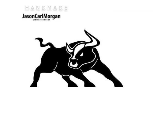 JCM® Iron On Applique Decal, Bull Black