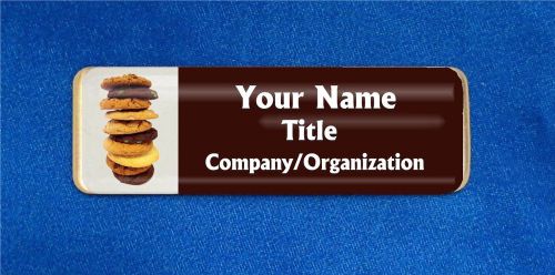 Cookie stack custom personalized name tag badge id sales scout baker bakery shop for sale