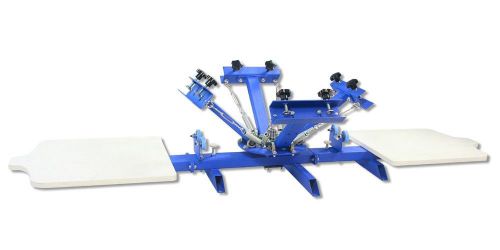 Table type 4 color 2 station screen press diy tshirt printing fast shipping for sale