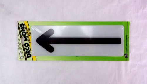 Hy-Ko Deco Arrow Sign Self Adhesive 9&#034;x3&#034; Made in USA Product # D-1