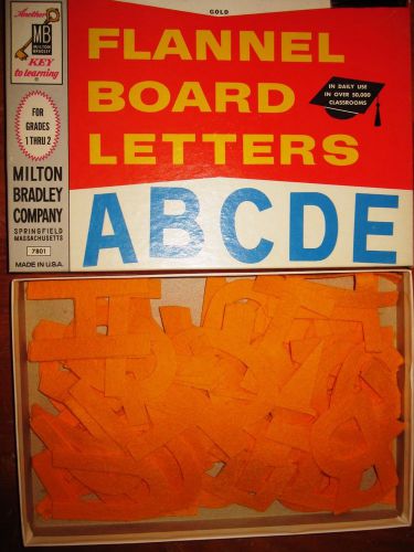 Vintage 1960&#039;s Instructo Manuscript upper case alphabet letters  felt fabric