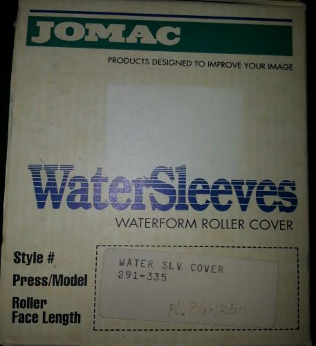 Jomac Water Sleeve Cover For Model 291-335 Replaces Paper Sleeves - New Box of 3