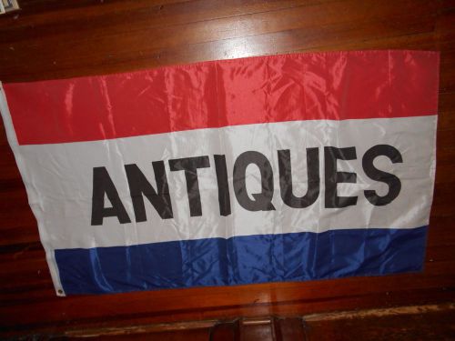 Vintage Antiques Flag Banner