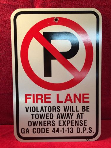 Fire Lane No Parking GA Code 44-1-13