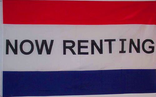 New 3x5ft now renting flag real estate room home banner sign for sale