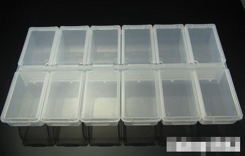Free Multi style Jewelry Boxes Transparent Storage Case Clear Beads Display #7