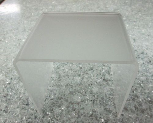 Quantity 4 Frosted Acrylic Risers P95  1/8&#034; 4&#034; wide  x 4&#034; deep x 2&#034; high