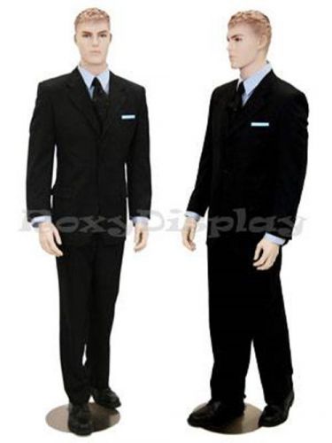 Young Male mannequin with molded short hair Dress Form Display #MD-KM25