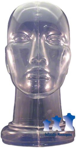 Unisex Head, Hard Plastic Clear