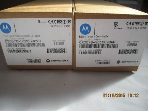 New Motorola Symbol DS6878-HC2000BWR Cordless Handheld Barcode Scanner w/ Cradle