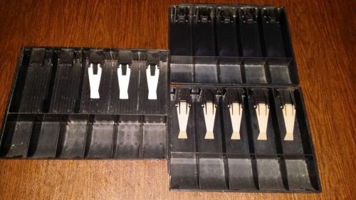 3 - 14 x 11.25 x 2 CASH REGISTER MONEY DRAWER TRAY INSERT Bill COIN COMPARTMENTS
