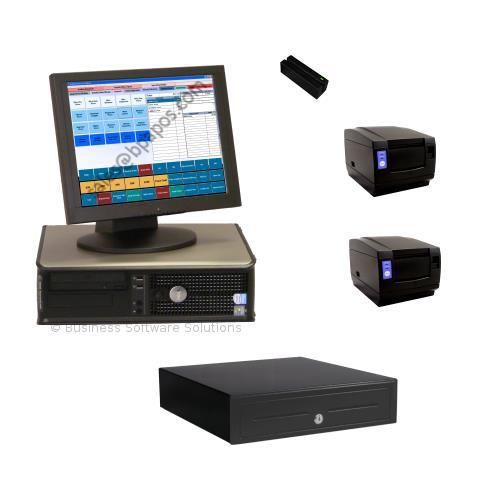 COMPLETE Pizza Restaurant TOUCH SCREEN POS Computer System&amp;CASH DRAWER-1 Station