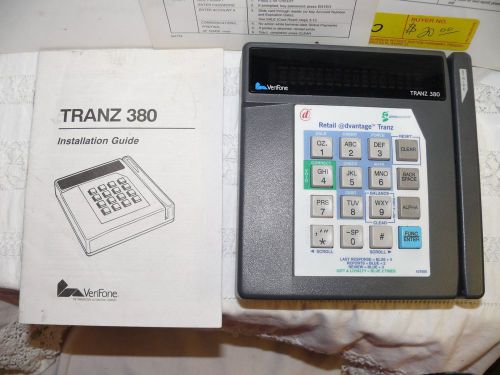 VeriFone Retail Tranz 360 Credit Card Machine w/Manual &amp; Laminated CARDS!