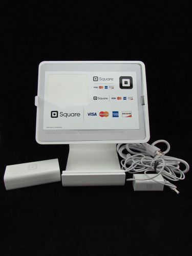 SQUARE White Credit Card Point of Sale Stand Compatible With iDevices IOB