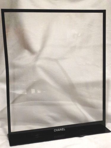 CHANEL  Black Metal Poster Frame Store Display with Plexiglass, 18&#034; x 15&#034;