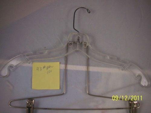 [50] suit hangers acrylic &amp; metal pinch blouse and bottom combination for sale