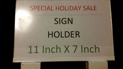 WHOLESALE Pack of 3 SIGN HOLDER 11x7 SALE for 70% OFF Effective Gondola Display