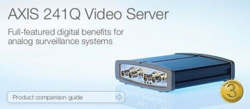 Axis 241Q Video Server 4 Channel CCTV Video IP Network Encoder