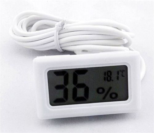 Digital LCD Thermometer Hygrometer Probe Temperature Humidity for Incubator Egg