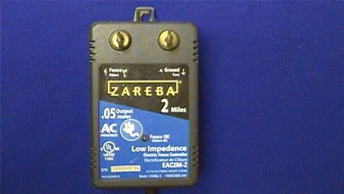Zareba 2 Mile EAC2M-Z Model 115V06J-2 Low Impedance Electric Fence Controller
