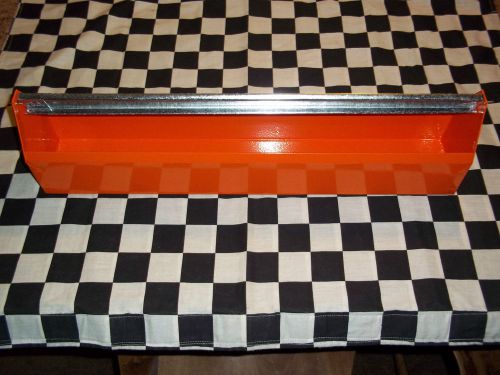 20&#034; new orange powdercoated galvanized steel chicken feeder w/ spinner rooster for sale