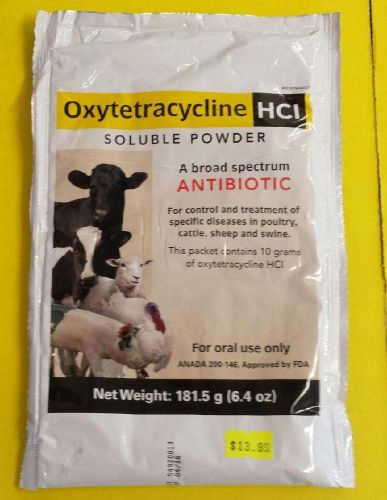 New - Oxytetracycline Soluble Powder Antibiotic - 6.4 Oz