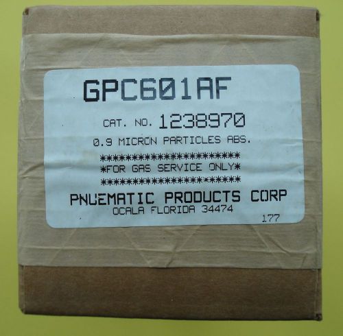 Pneumatic Products Corp   GPC601AF  Cat. No. 1238970  For Gas Service