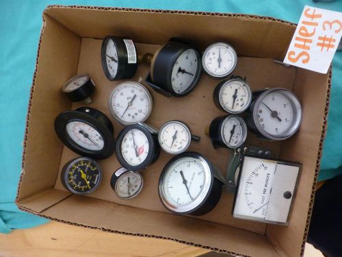 Large lot of 15 gauges haenni wika psi riolet feet per minute riegler bar festo for sale