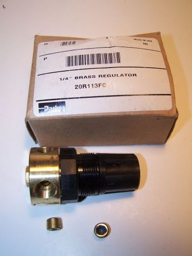 Parker 20R Miniature Series 1/4&#034; Brass Regulator, 250 PSI Max Inlet 20R113FC