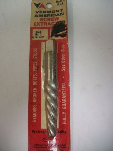 Lot of 4 Screw Extractor EZ Outs 17/64 no. 5 Vermont American