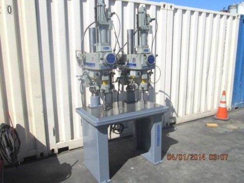 Clausing 22&#034; model 2217 double head variable speed drill bank/air feed (oc379) for sale