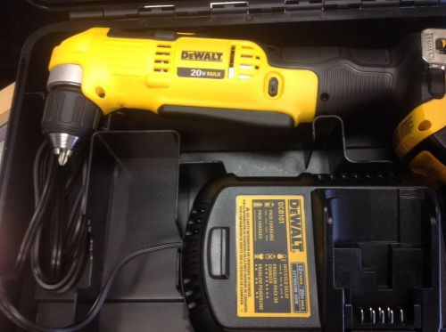 New - Dewalt DCD740 20V 3/8 Cordless Right Angle drill 1 batteries and charger
