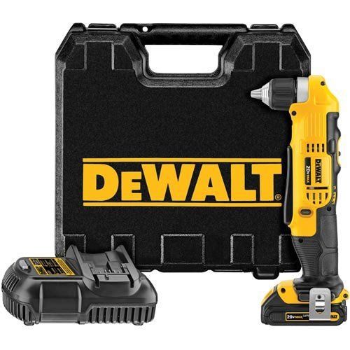 Dewalt dcd740c1 20-volt max li-ion compact right angle drill kit - brand new for sale