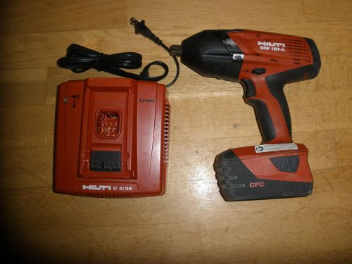 Hilti siw 18t-a cordless 21.6 volt high-torque impact wrench 1/2&#034; drive for sale