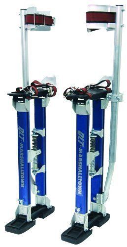 Construction Plasterer Stilts Dual Spring Heel Plates Aluminum Calf Brace Gauge