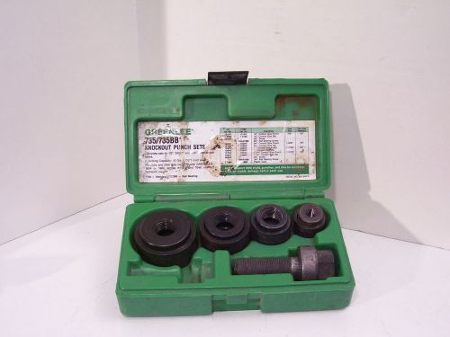 Greenlee Ball Bearing Knockout Punch Set Model 735BB