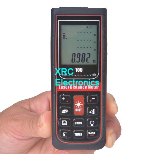 Rzd-100 digital laser distance meter measure range finder area volume 100m tilt for sale